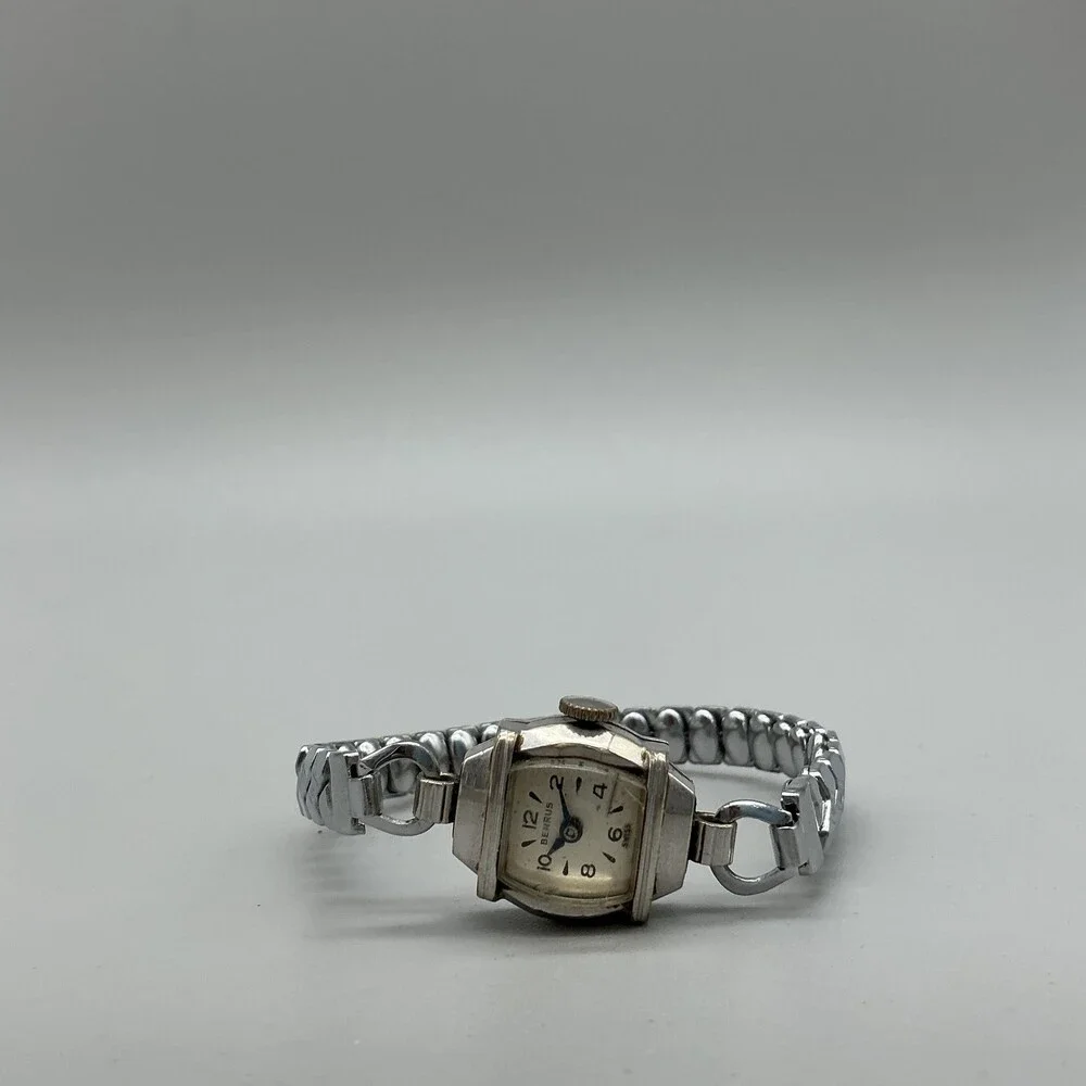 Vintage Benrus Womens Watch 16mm Cream Dial 10k RGP Manual Wind